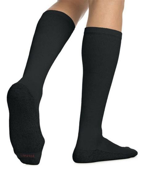 black hanes crew socks|black hanes socks for men.